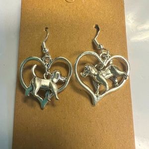 Hand made dog earrings